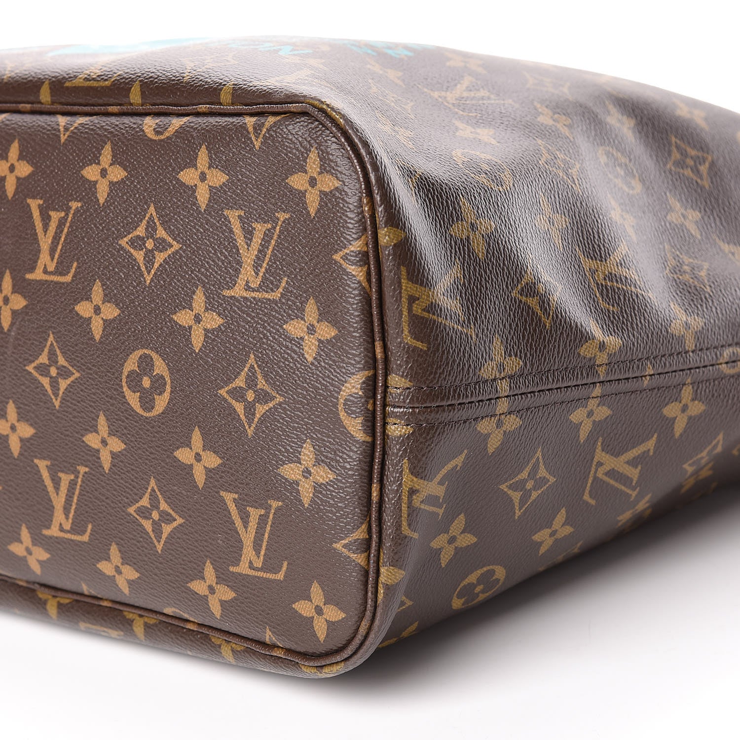 Louis Vuitton Monogram V Neverfull MM Turquoise 11 of 14