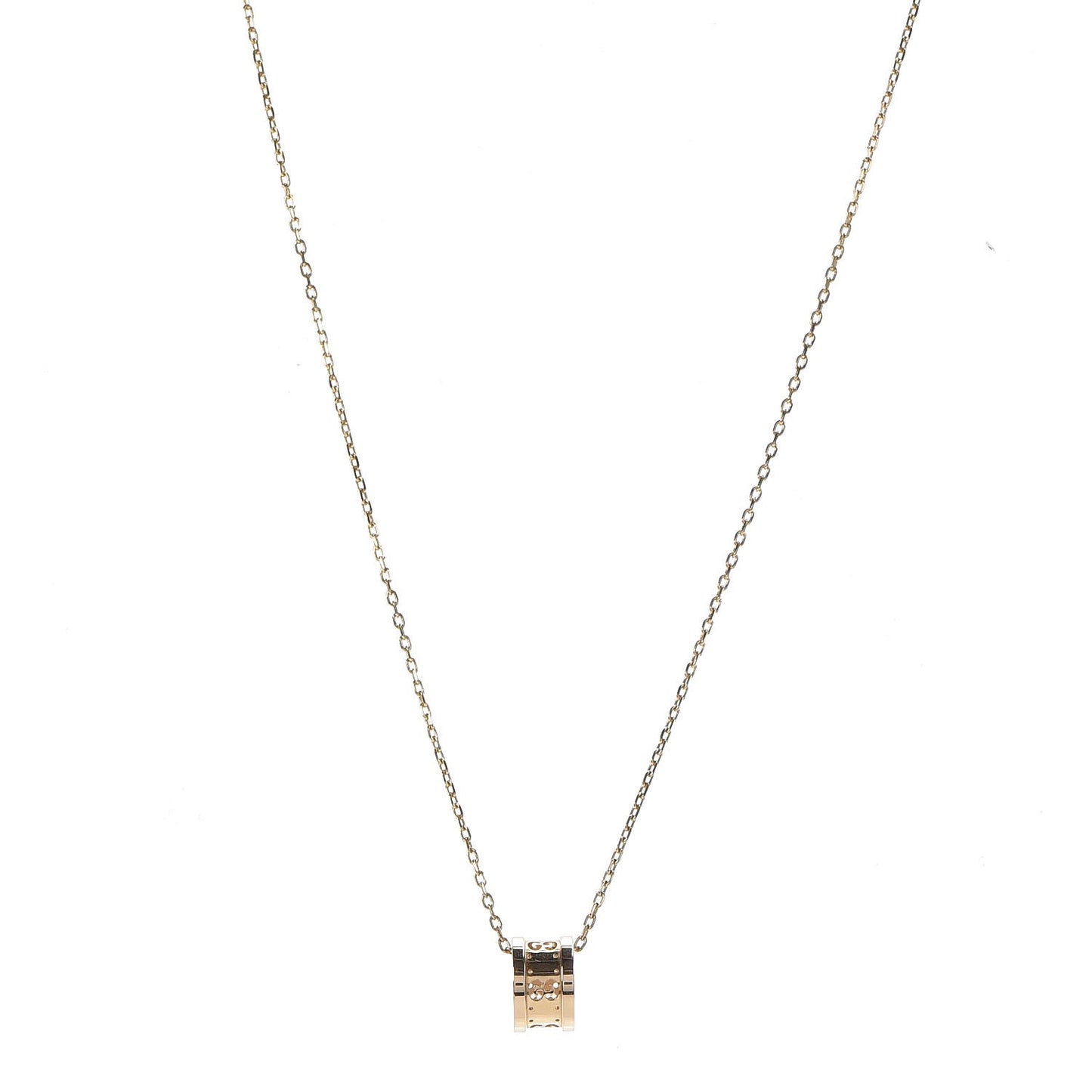 18K Yellow Gold Icon Twirl Pendant Necklace