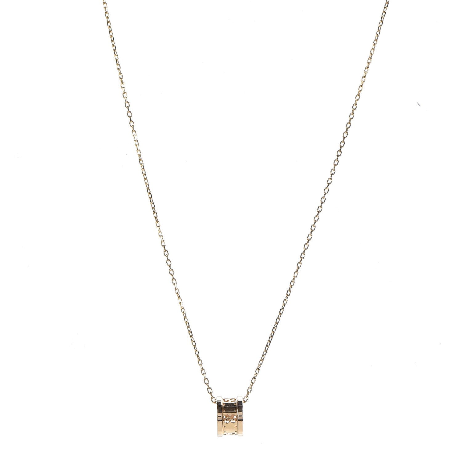 Gucci 18K Yellow Gold Icon Twirl Pendant Necklace 1 of 6