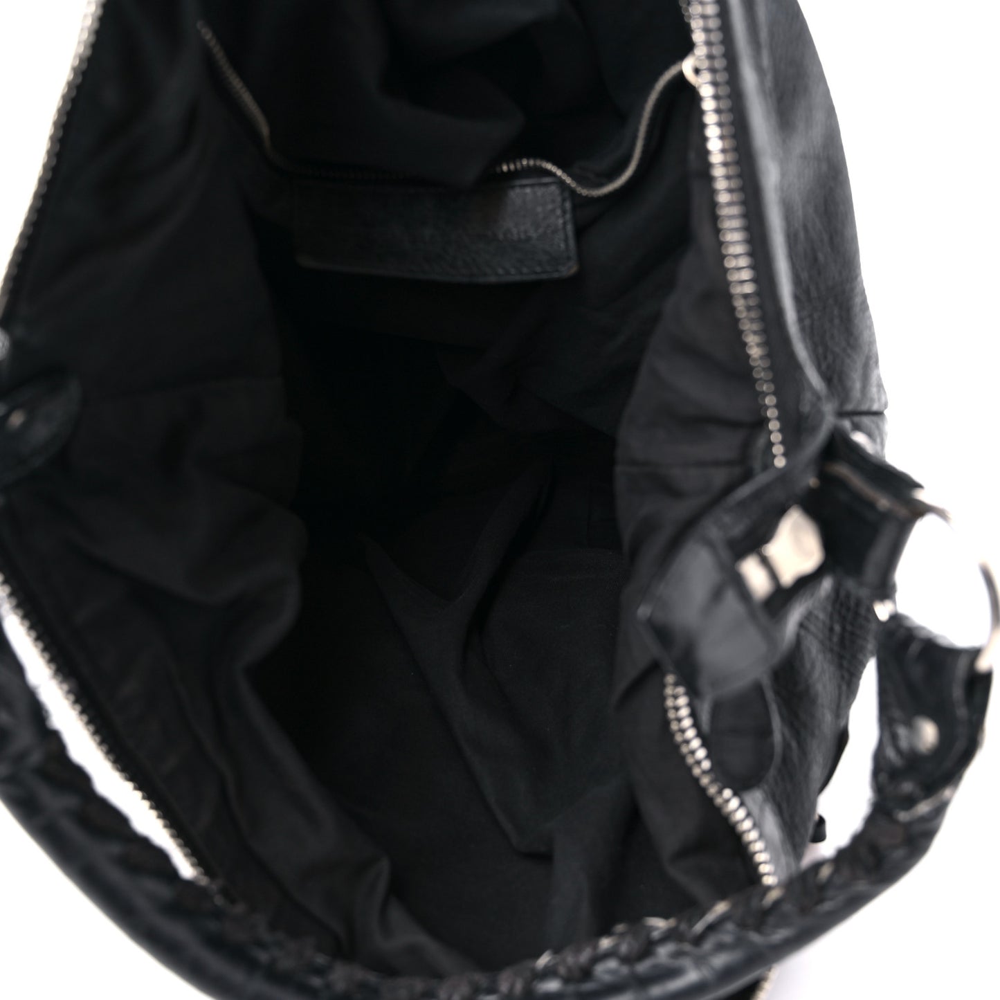 Chevre Giant 21 Silver Hardware Day Hobo Black