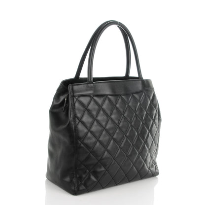 Chanel Lambskin Quilted Tote Black 3 of 7