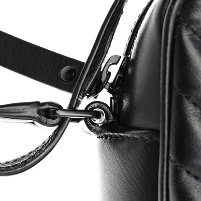 Saint Laurent Calfskin Matelasse Monogram Monochrome Lou Camera Bag Black 10 of 12