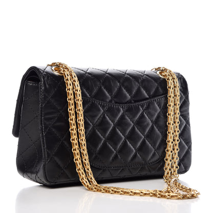 Chanel Aged Calfskin Quilted 2.55 Reissue 225 Flap Black 3 of 12