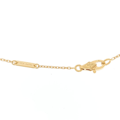 Van Cleef & Arpels 18K Yellow Gold Mother of Pearl Sweet Alhambra Butterfly Pendant Necklace 3 of 6