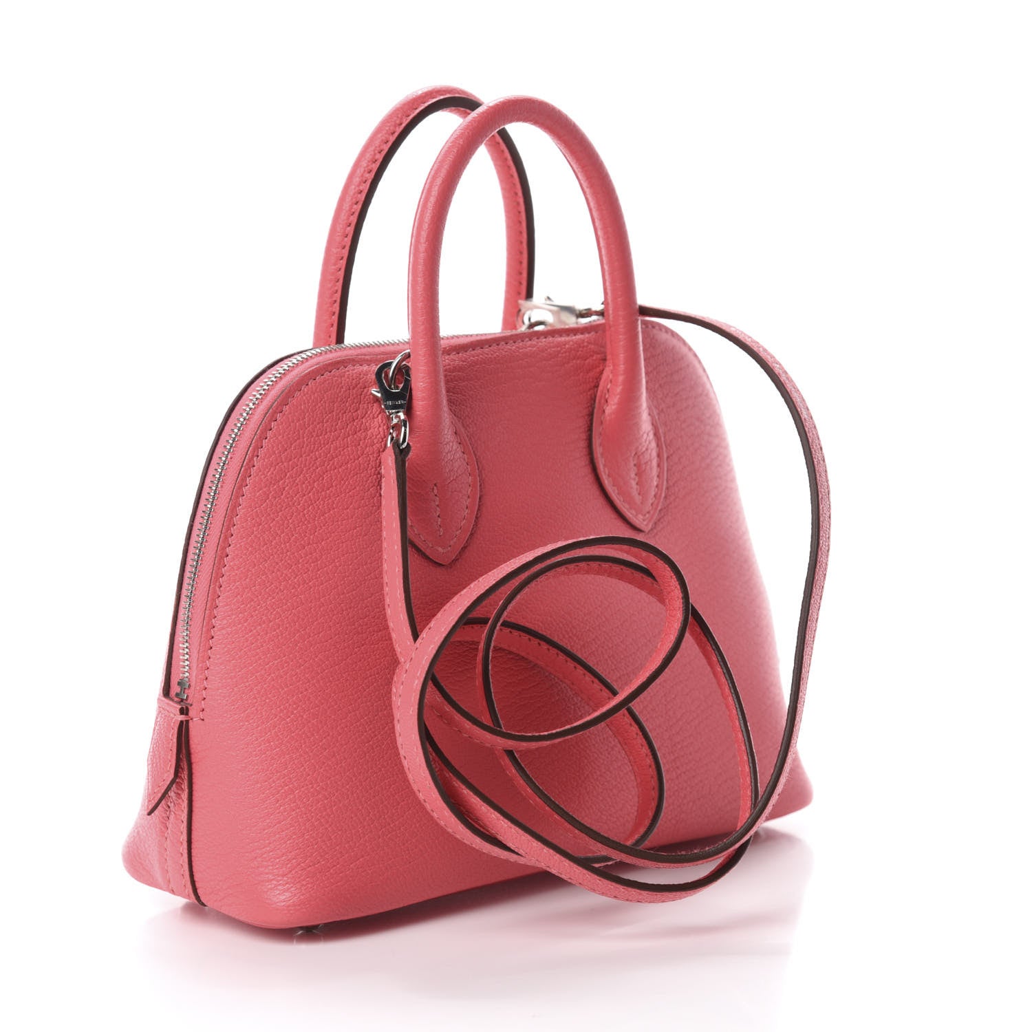 Hermes Chevre Mysore Mini 1923 Bolide Rose Lipstick 2 of 9