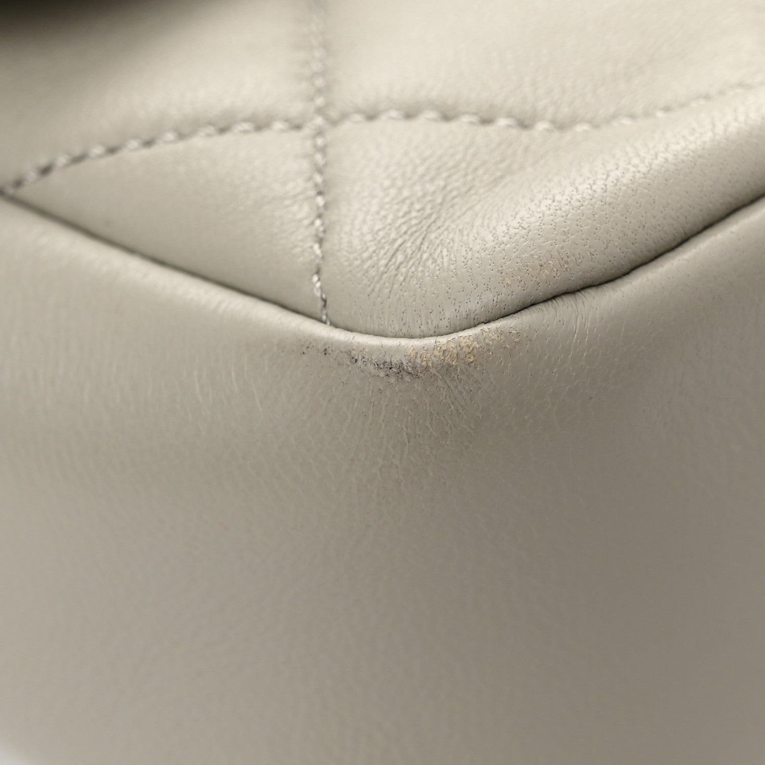 Chanel Lambskin Quilted Resin Bi-Color Chain Flap Bag Grey 13 of 15