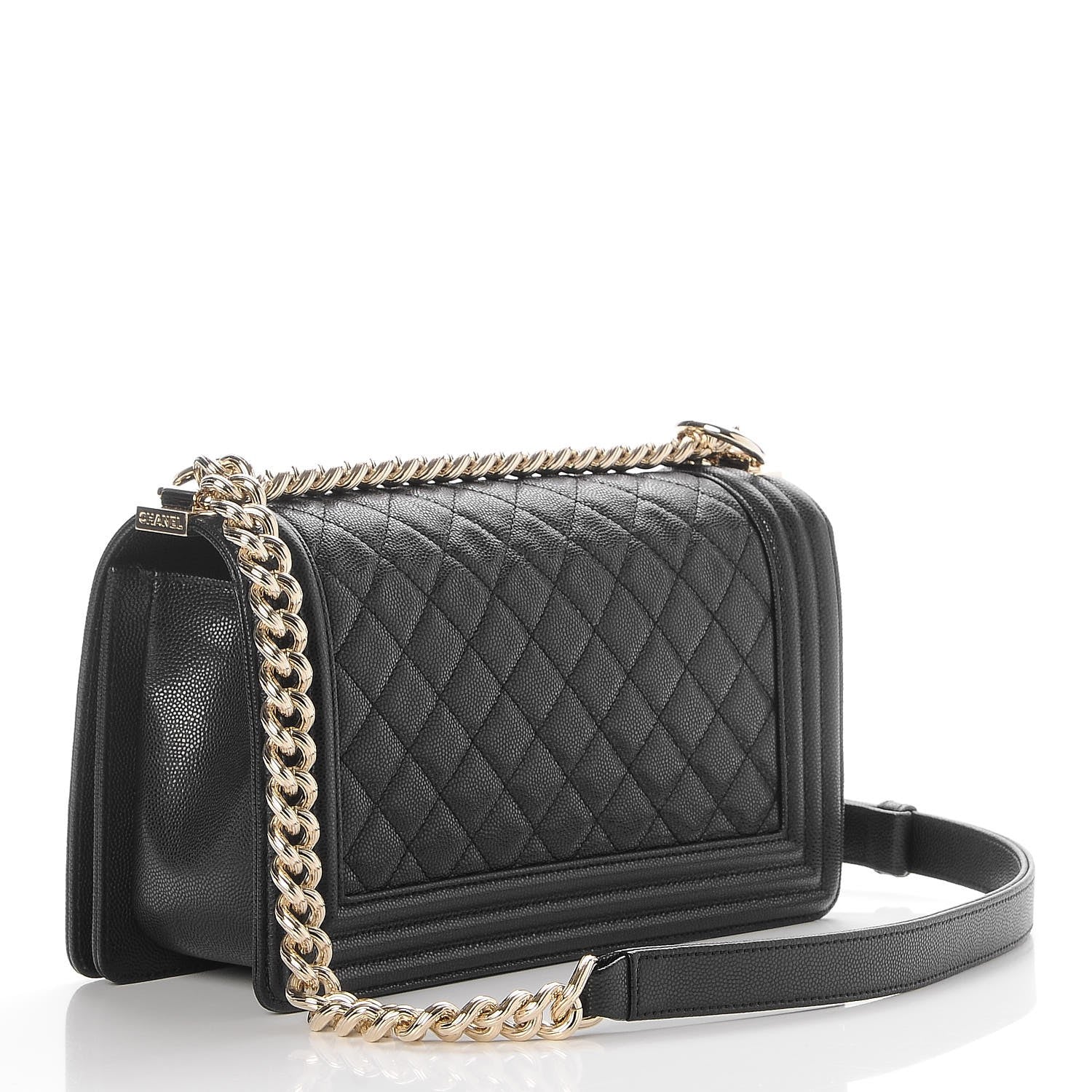 Chanel Caviar Quilted Medium Boy Flap Black 3 of 8