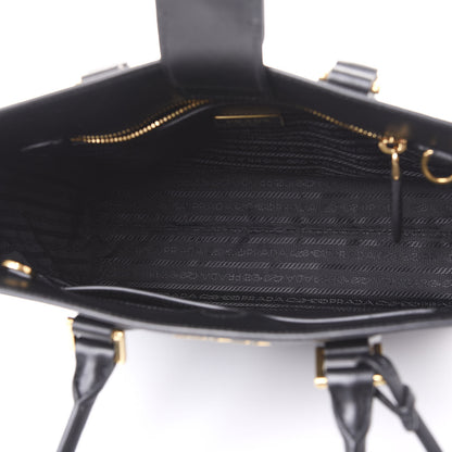Prada Saffiano Soft Calfskin Zippered Tote Black 4 of 8