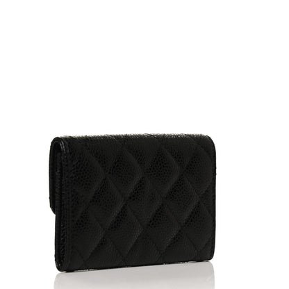 Chanel Caviar Quilted Flap Card Holder Black 3 of 10