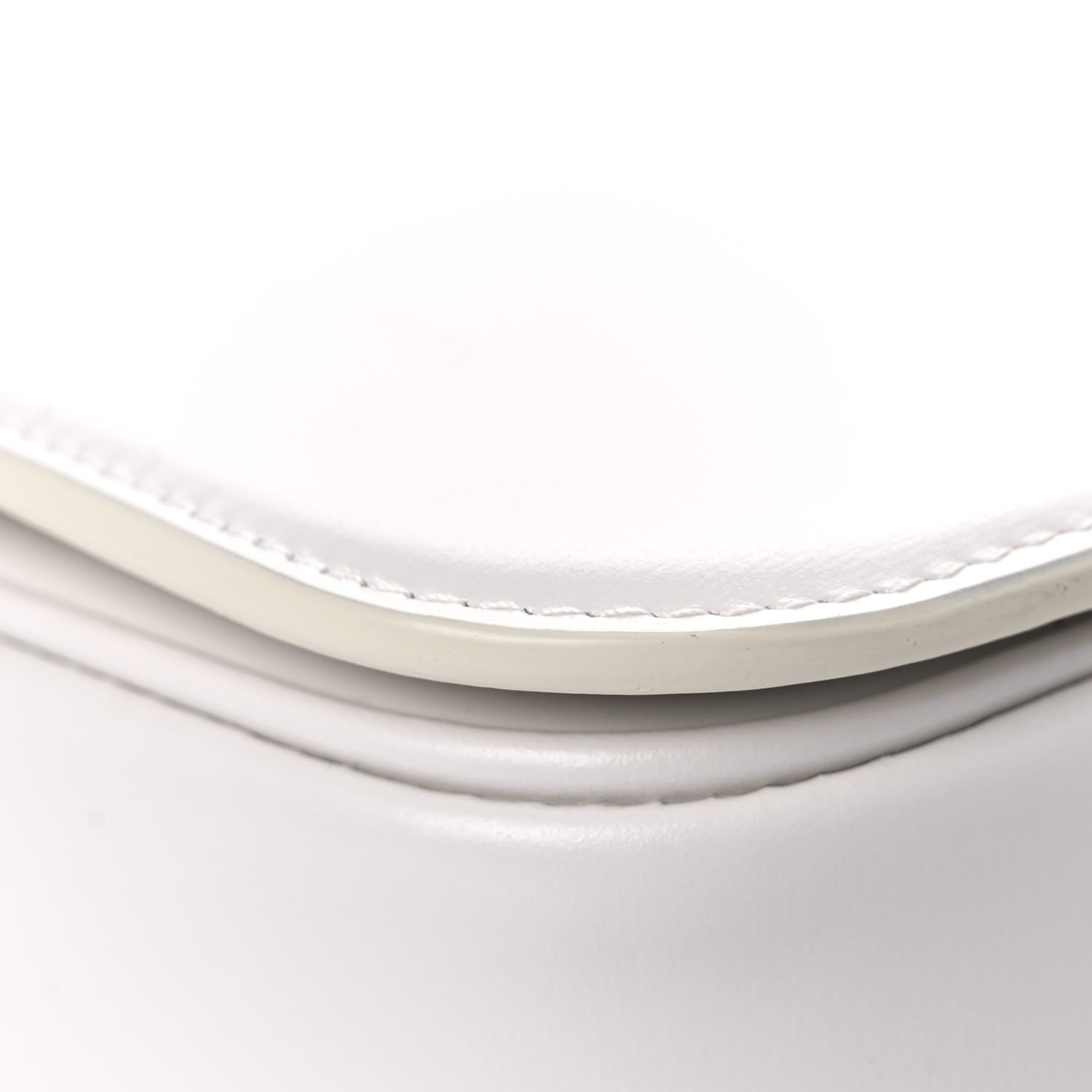 Celine Shiny Calfskin Medium Triomphe White 10 of 14