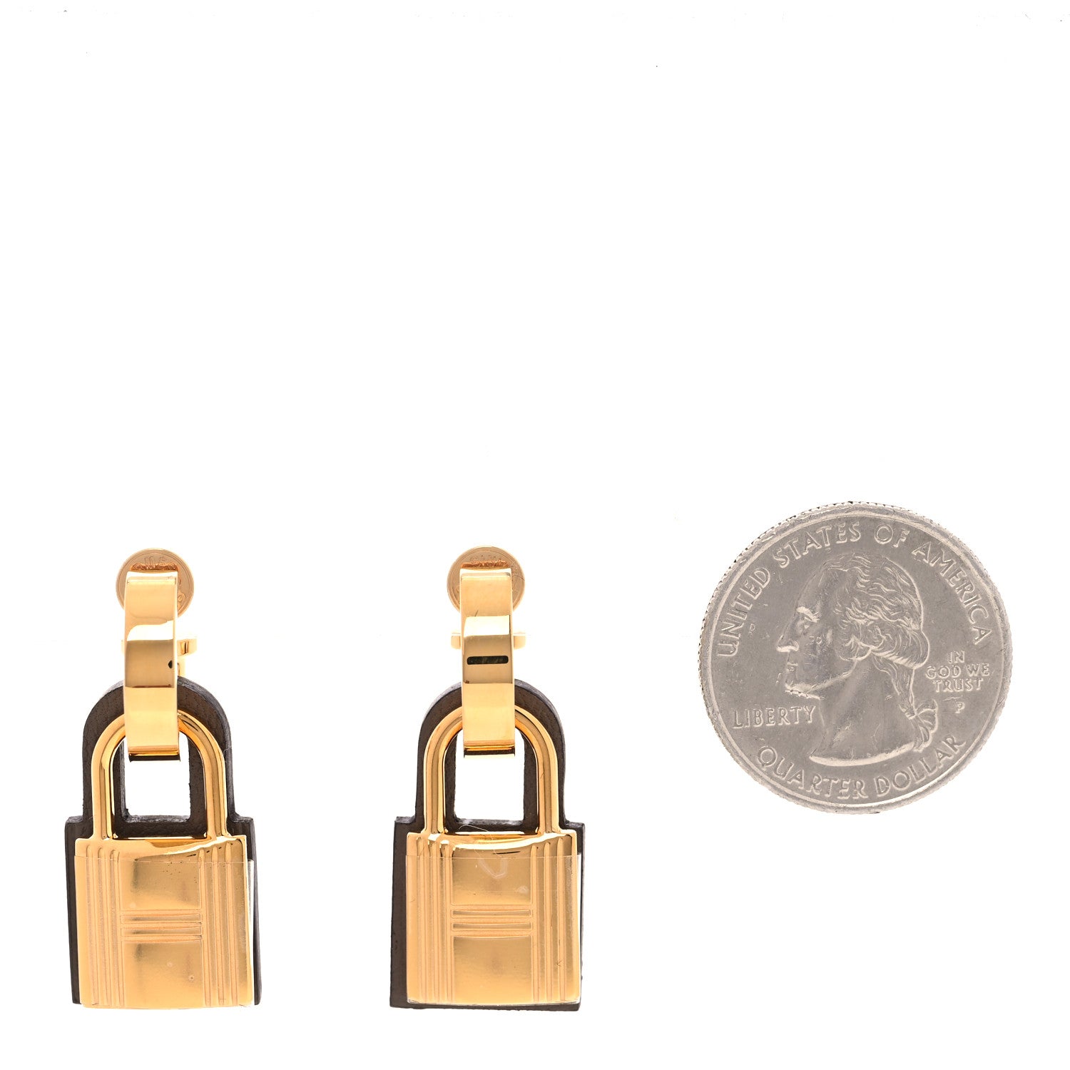 Hermes Swift O'Kelly Earrings Etoupe 2 of 7