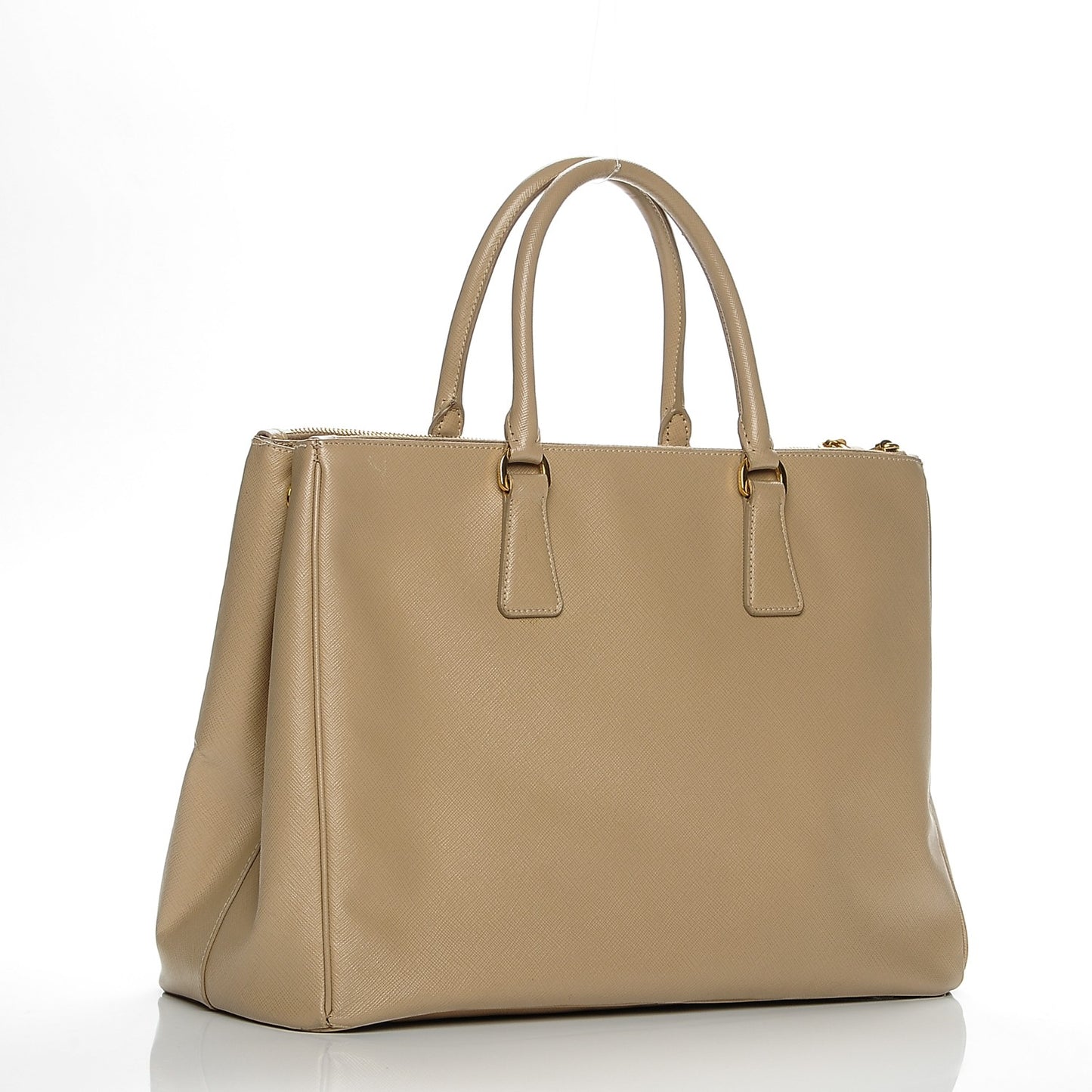 Saffiano Large Galleria Double Zip Tote Sabbia