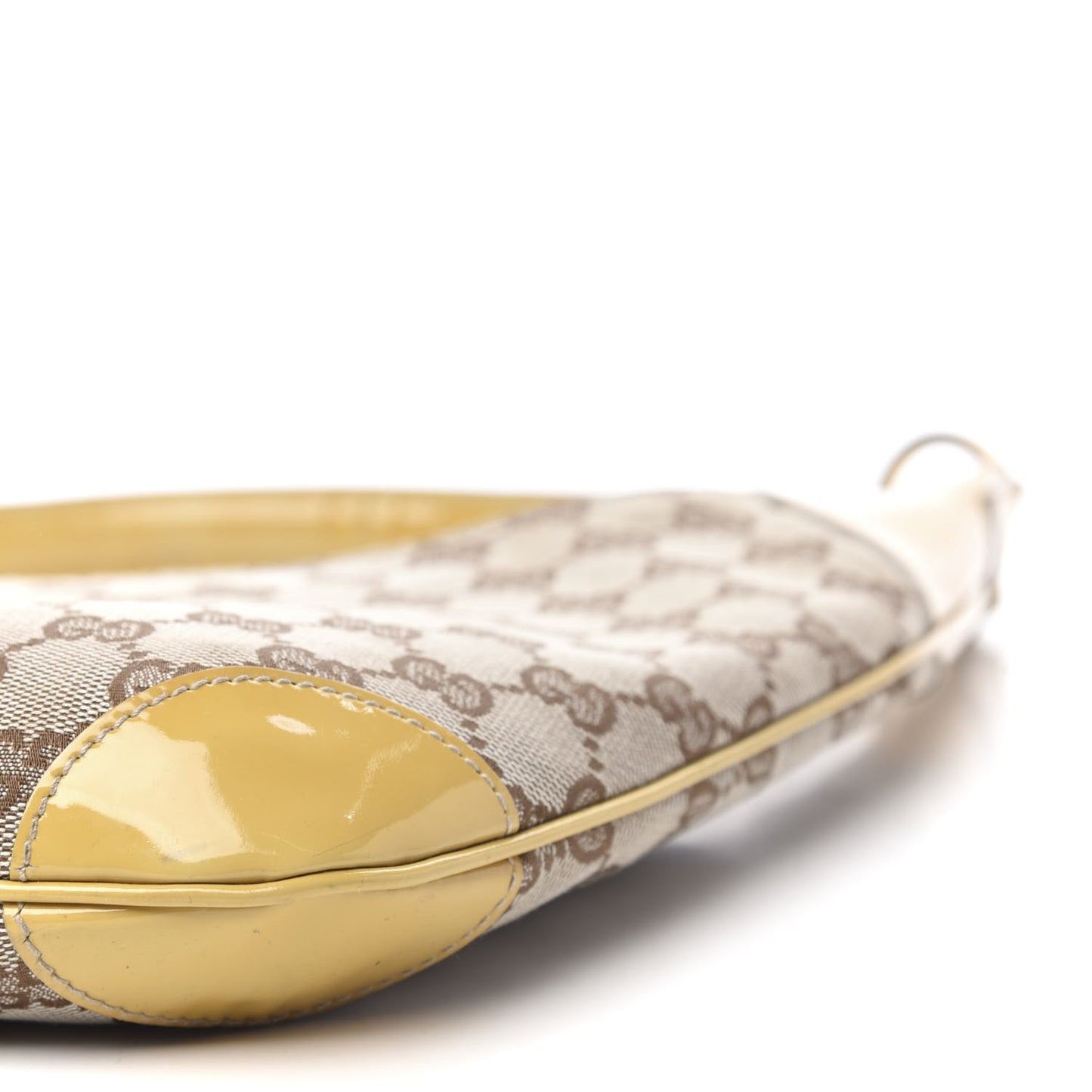Monogram Patent Small Hobo Yellow