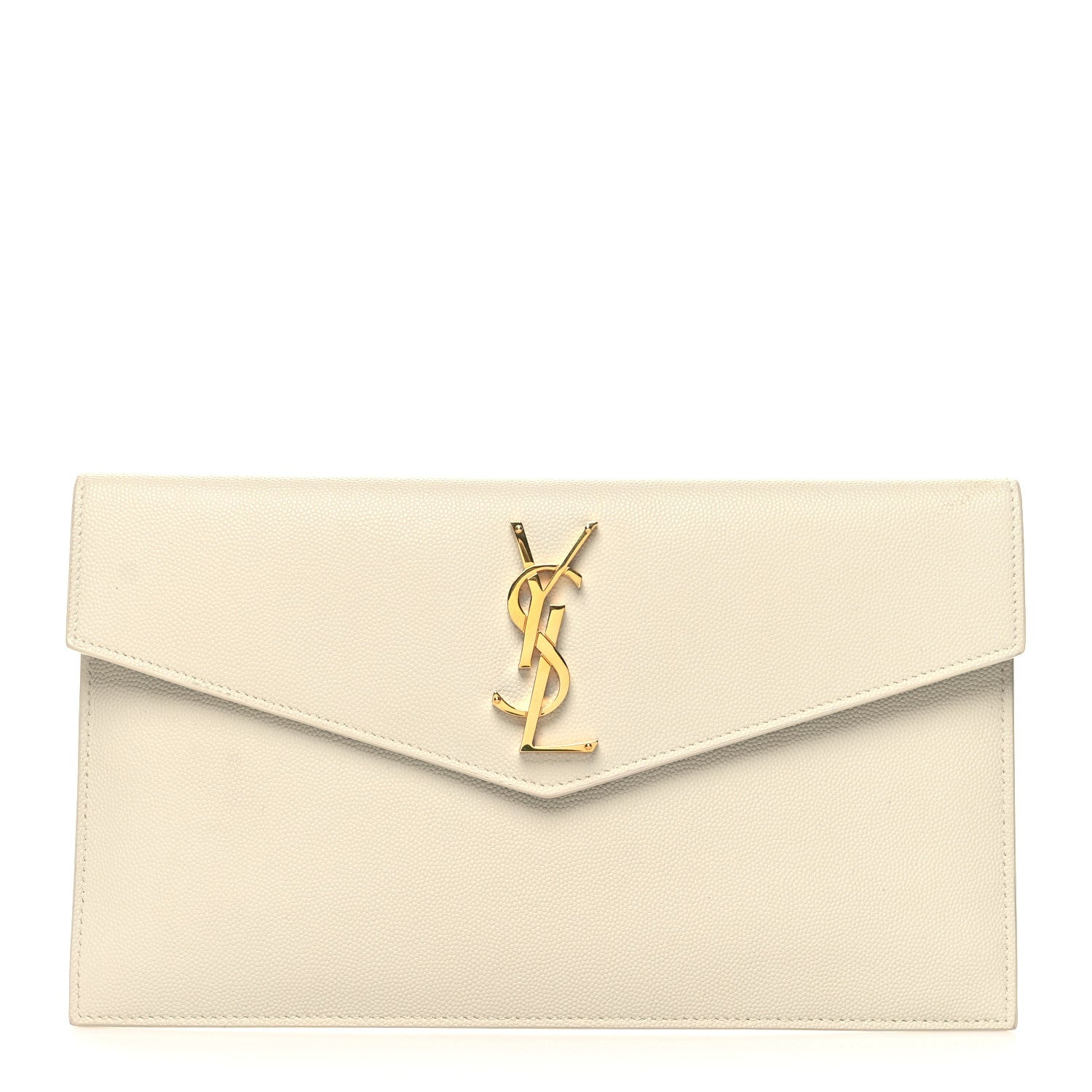 Saint Laurent Grain De Poudre Uptown Pouch Crema Soft 1 of 11