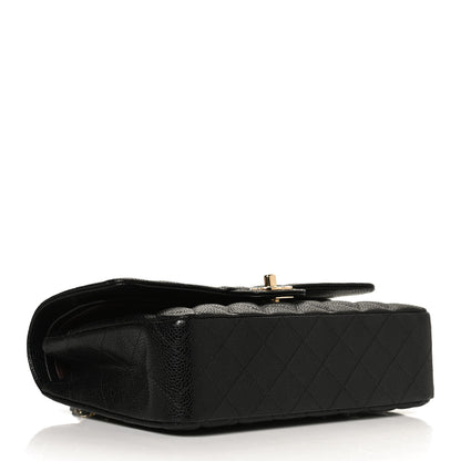 Chanel Caviar Quilted Medium Double Flap Black 3 of 13