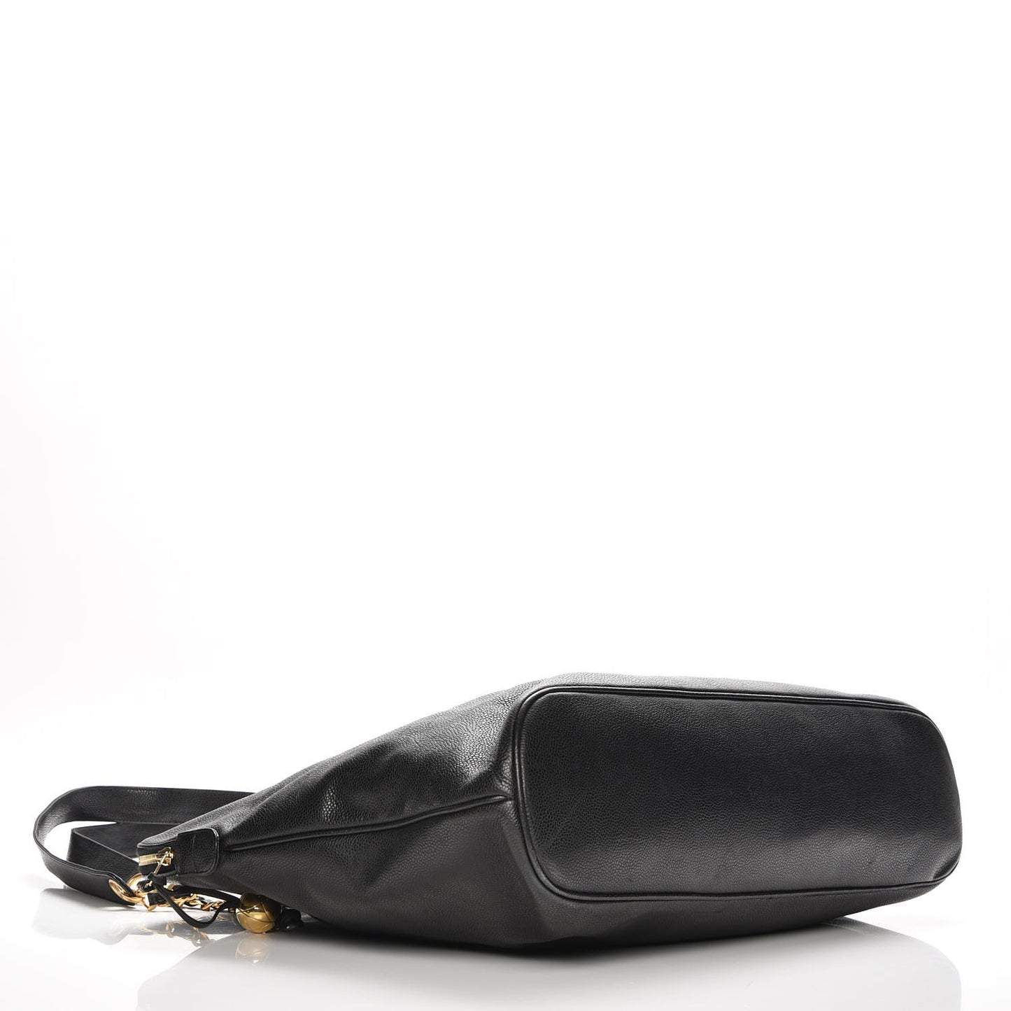 Caviar Large CC Shoulder Bag Black