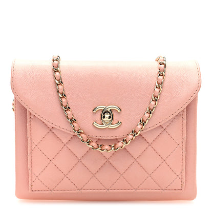 Chanel Calfskin Quilted Smart Pocket Crossbody Bag Light Pink 1 of 10