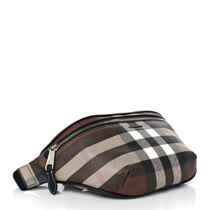 Burberry E-canvas Check Cason Bum Bag Dark Birch Brown 4 of 8