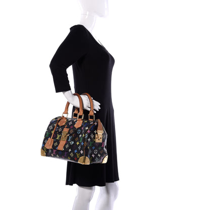 Louis Vuitton Monogram Multicolor Speedy 30 Black 2 of 24
