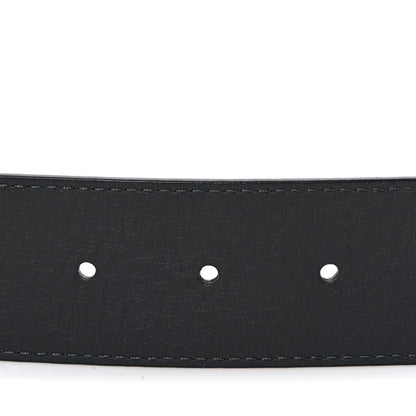 Louis Vuitton Calfskin 40mm LV Optic Reversible Belt 90 36 Black Anthracite Gray 4 of 5