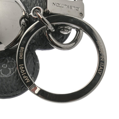 Louis Vuitton Monogram Eclipse Vivienne Bag Charm Key Holder Gray 4 of 4