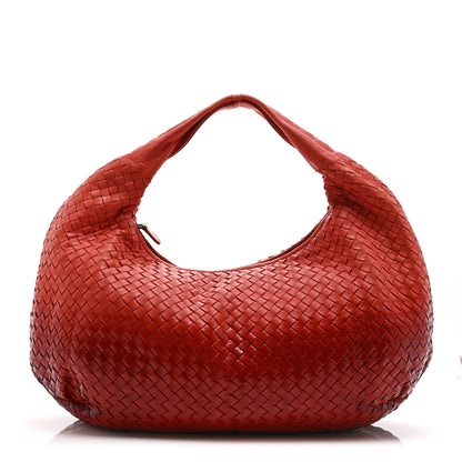 Bottega Veneta Nappa Patent Intrecciato Large Belly Veneta Ombre Hobo Magma 1 of 11