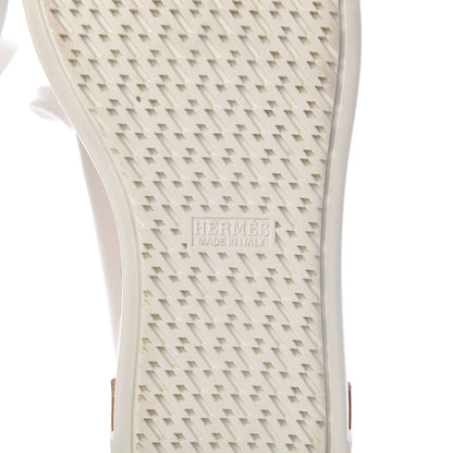 Hermes Calfskin Polo Sneakers 37 White 8 of 17