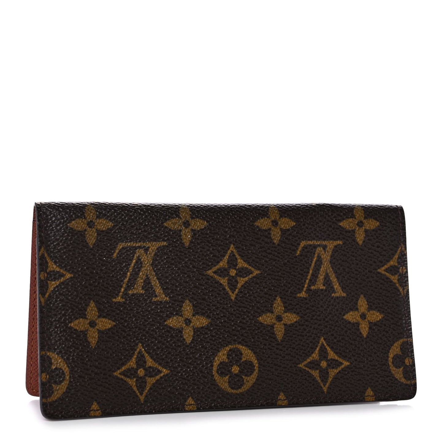 Monogram Simple Checkbook Holder Wallet Cover