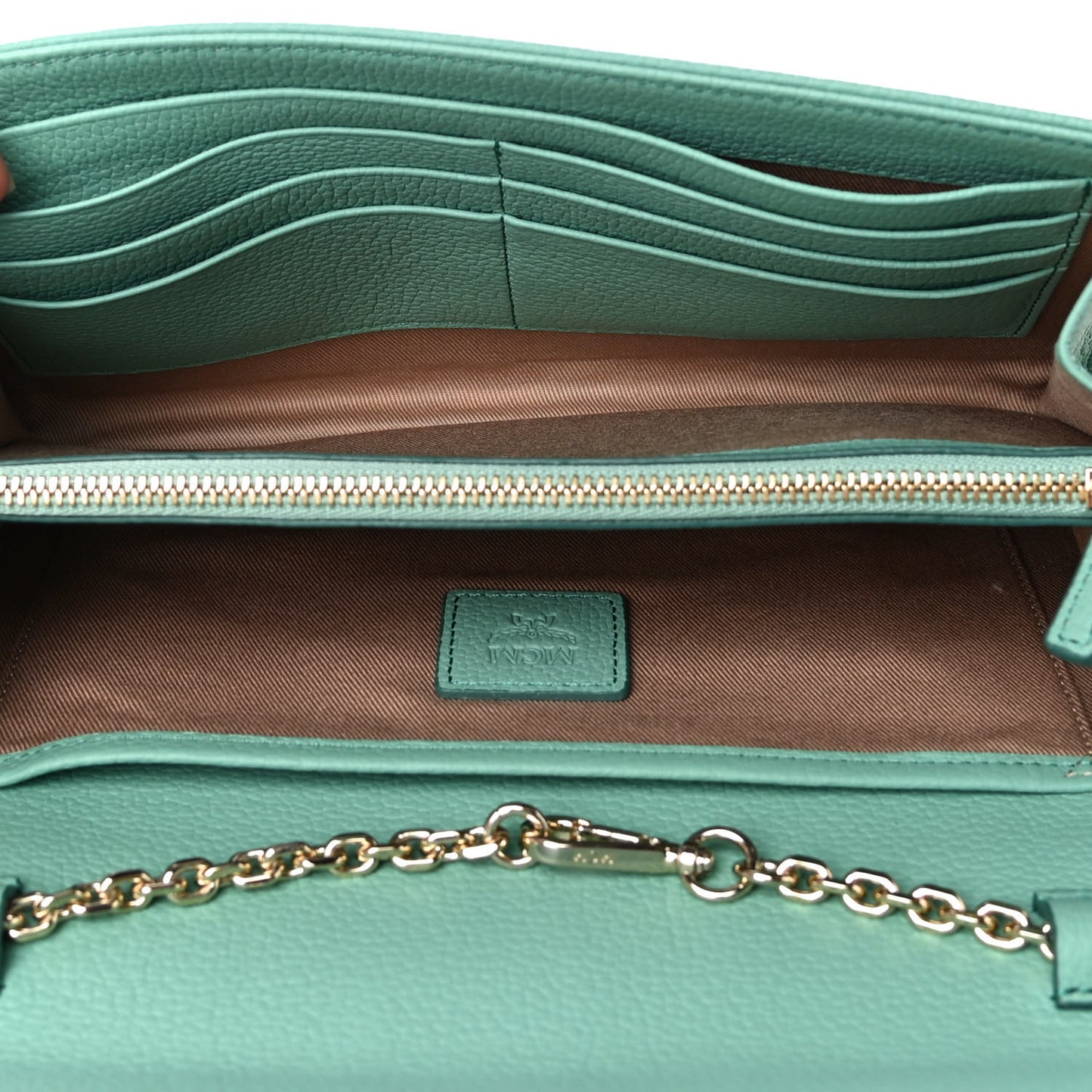 Calfskin Studded Patricia Wallet On Chain Mint