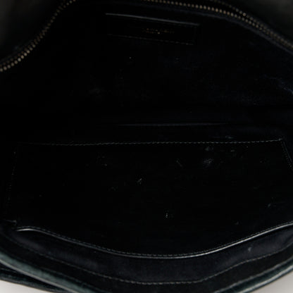 Saint Laurent Cotton Bandana Monogram Medium Niki Chain Satchel Black White 14 of 15