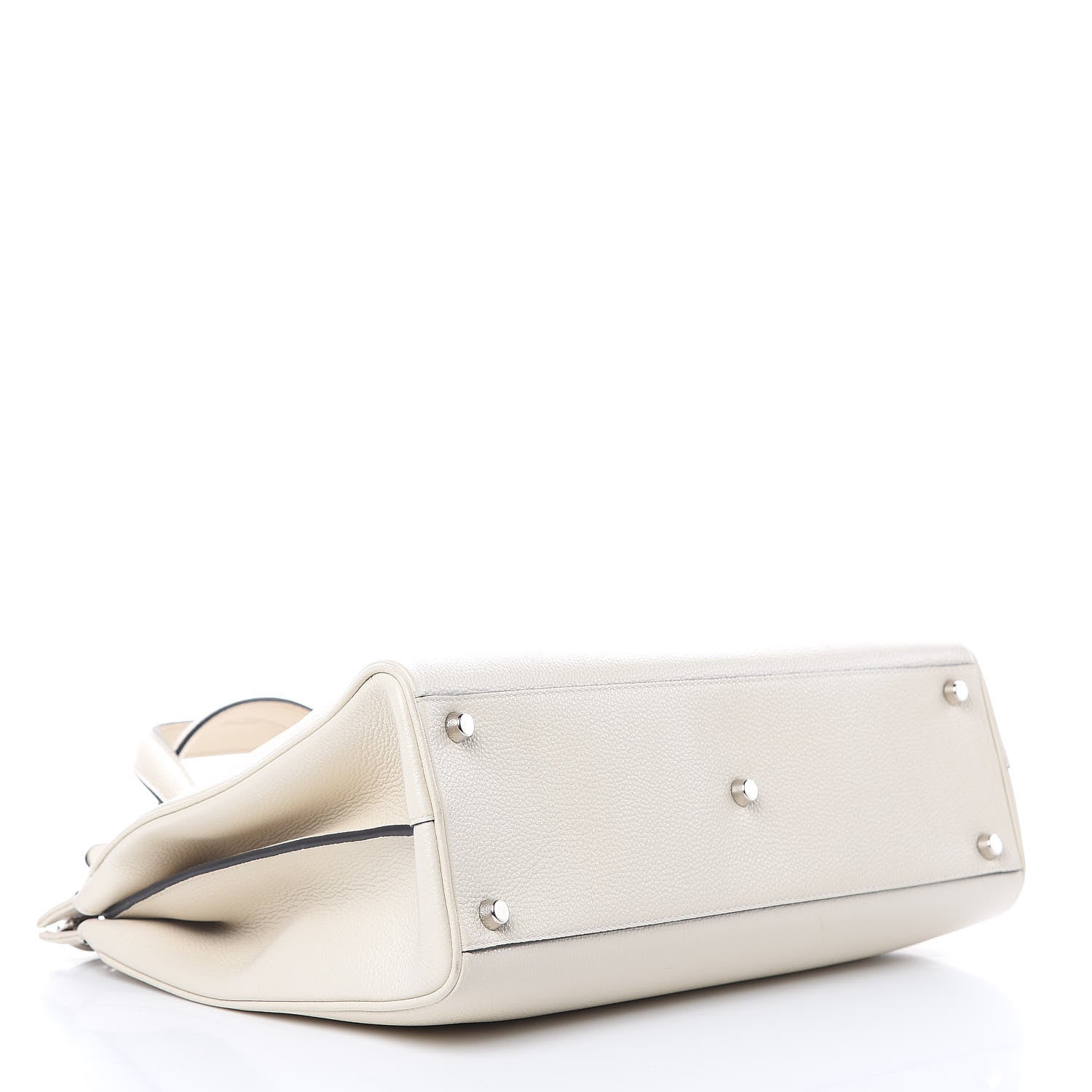 Gucci Grainy Calfskin Medium Zumi Top Handle Bag Mystic White 4 of 10