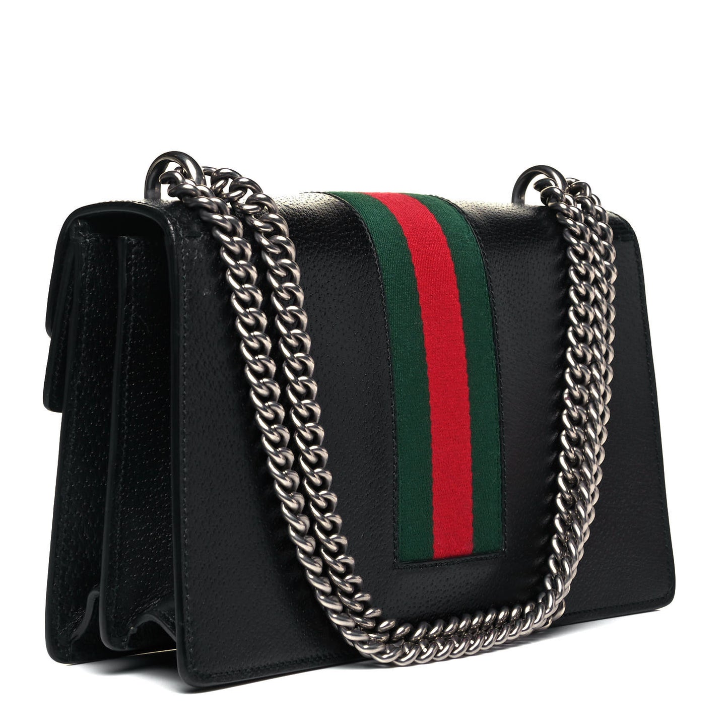 Calfskin Web Small Dionysus Shoulder Bag Black