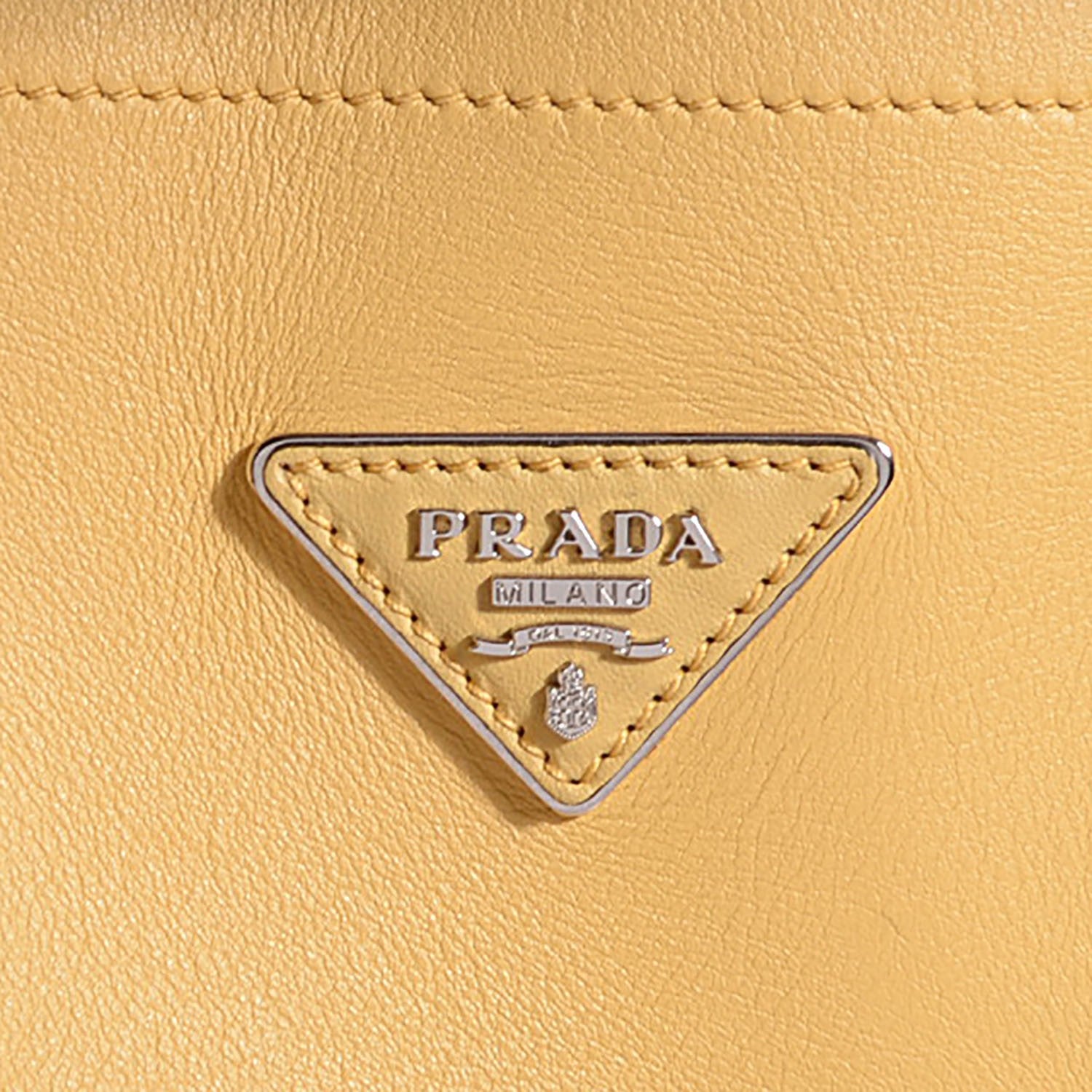 Prada Soft Calf Double Bag Ginestra 10 of 10