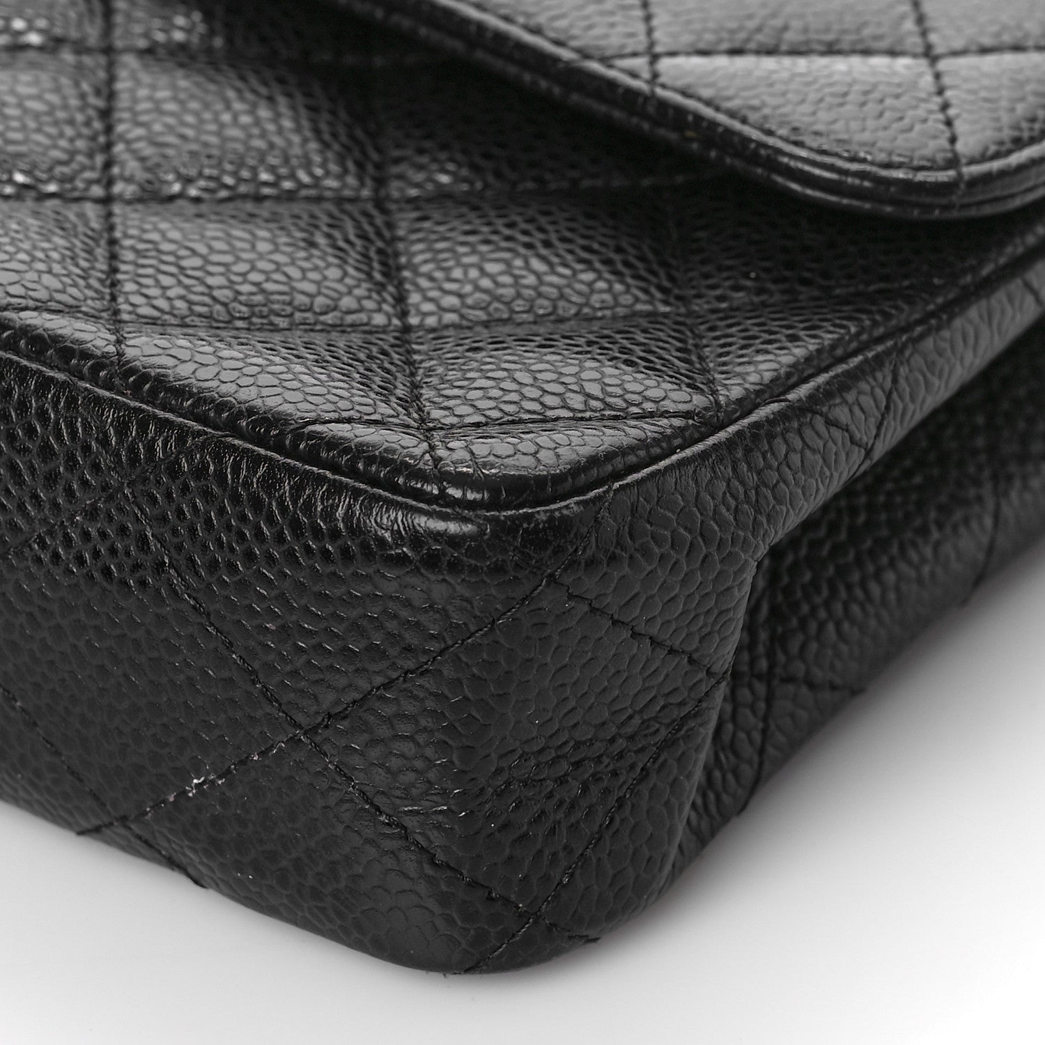 Chanel Caviar Quilted East West Flap Black 9 of 10