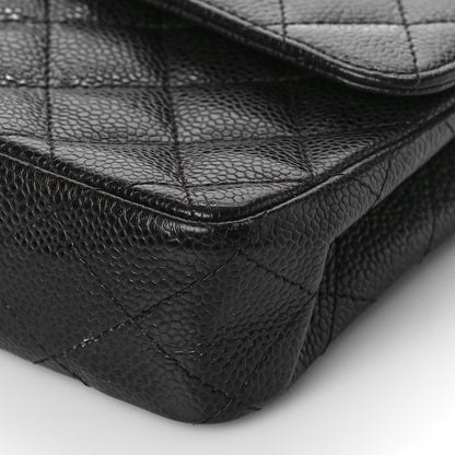 Chanel Caviar Quilted East West Flap Black 9 of 10