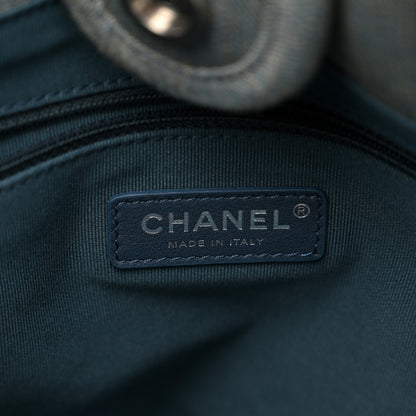 Chanel Denim Small Deauville Tote Light Blue 7 of 11