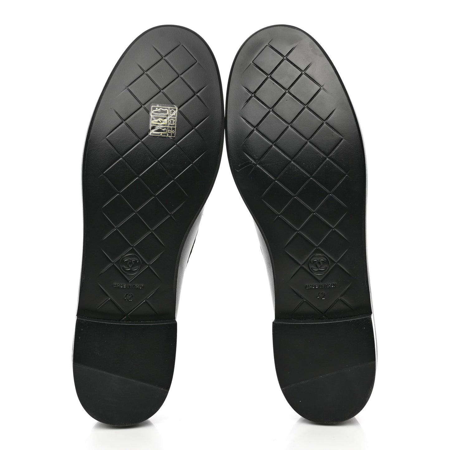 Lambskin Quilted CC Turnlock Loafers 42 Black