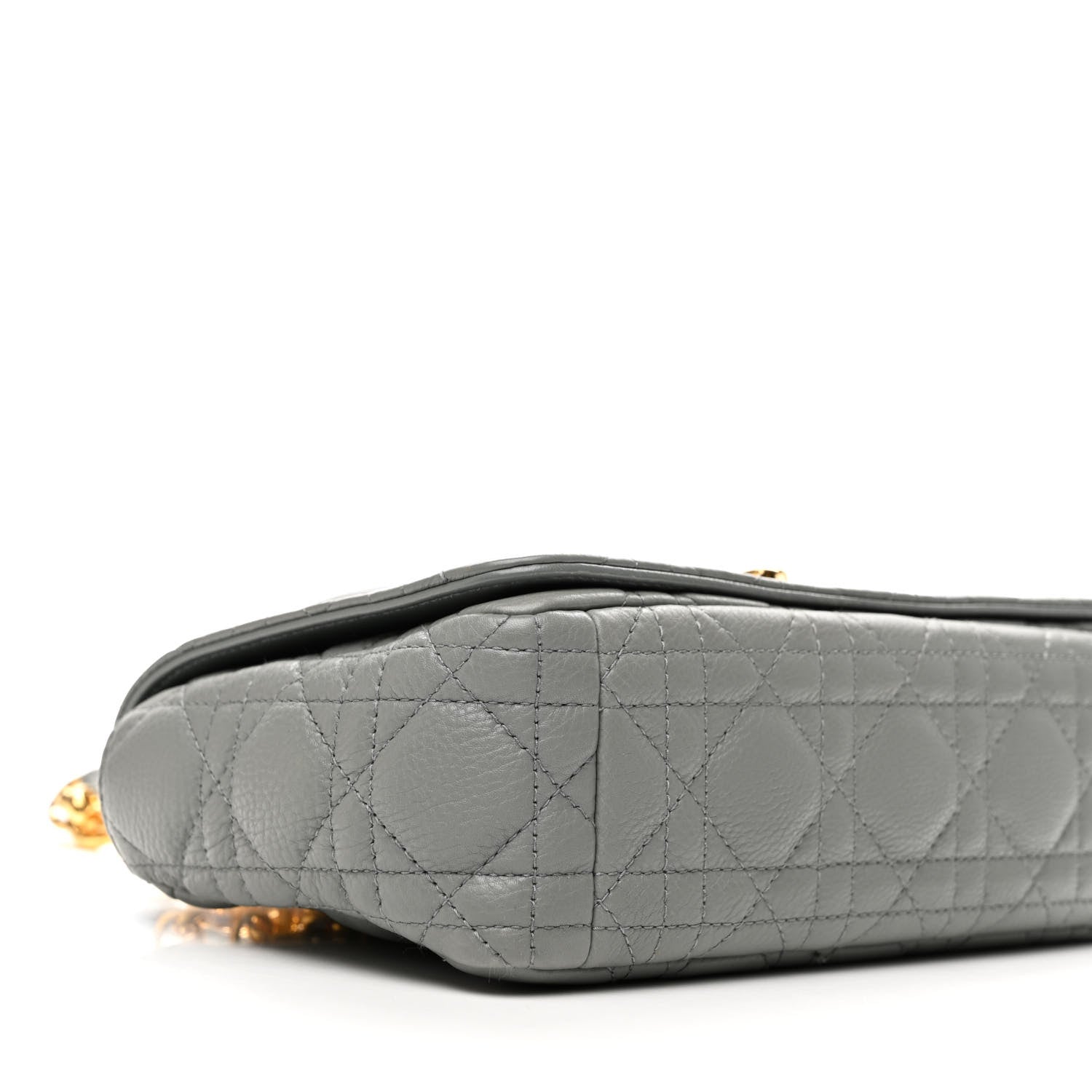 Christian Dior Calfskin Cannage Small Caro Bag Grey 9 of 10