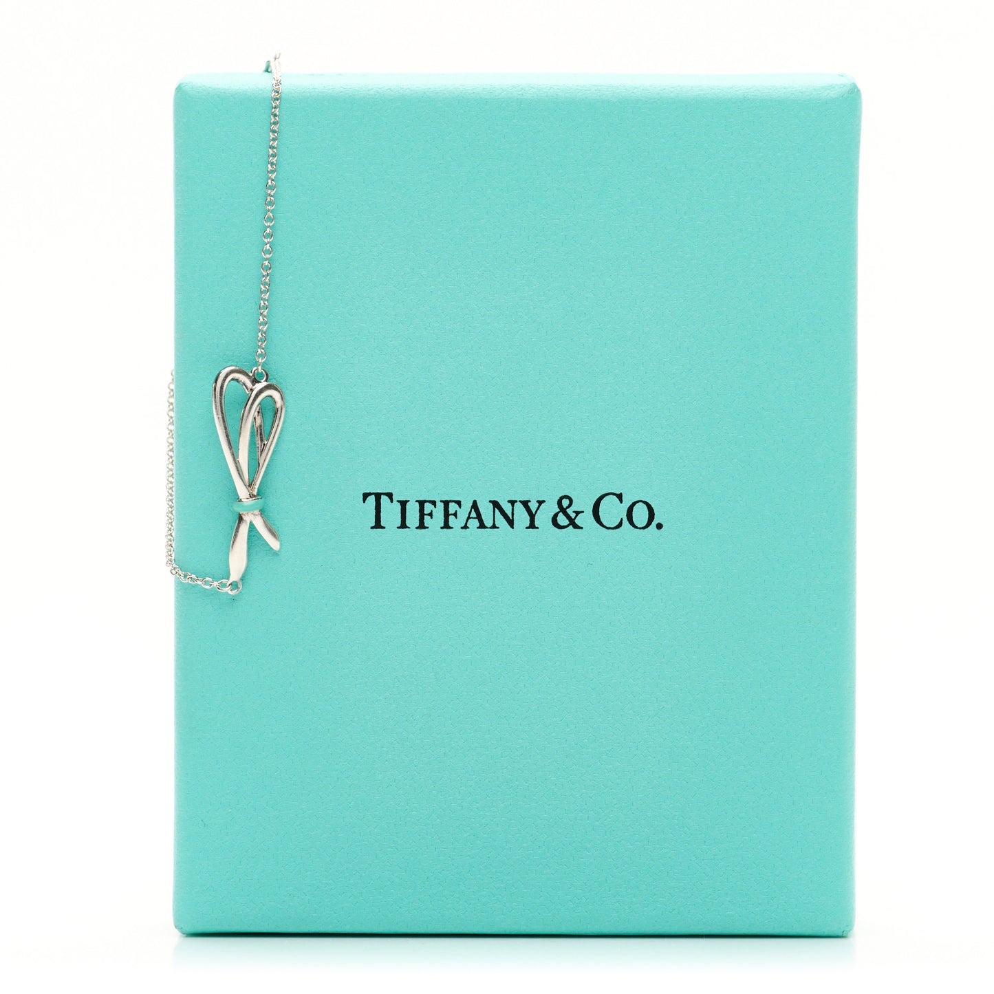 Sterling Silver Enamel Bow Knot Bracelet Blue