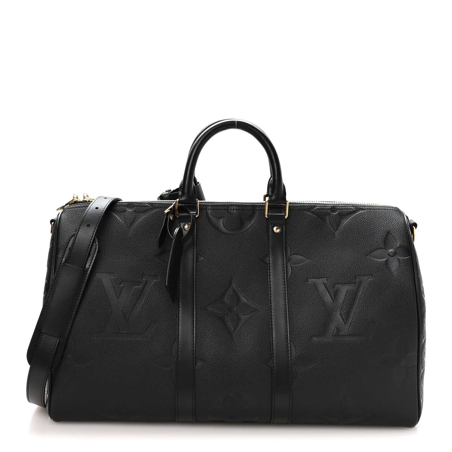 Louis Vuitton Empreinte Monogram Giant Keepall Bandouliere 45 Black 1 of 8