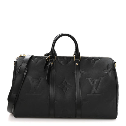 Louis Vuitton Empreinte Monogram Giant Keepall Bandouliere 45 Black 1 of 8