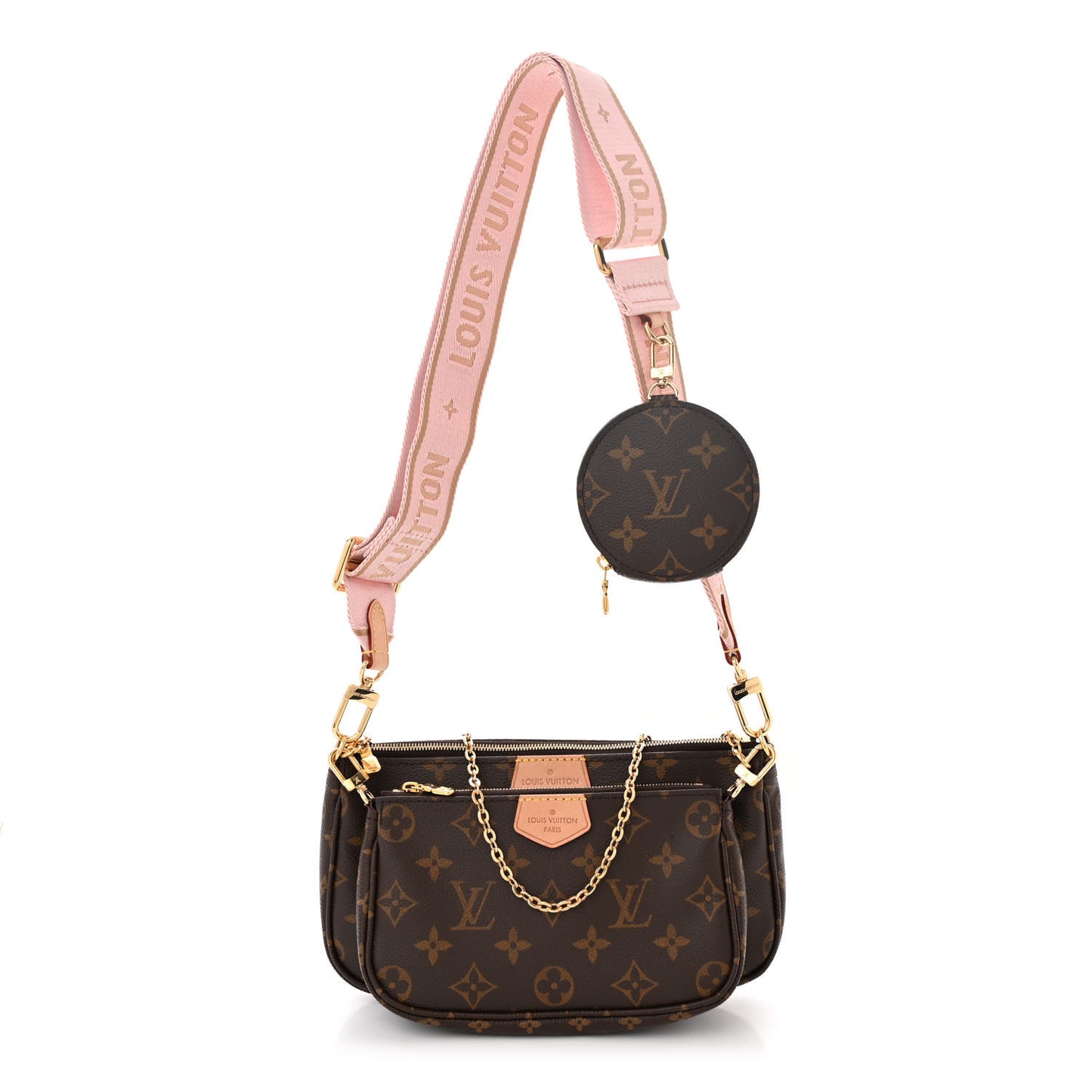 Monogram Multi Pochette Accessories Rose Clair