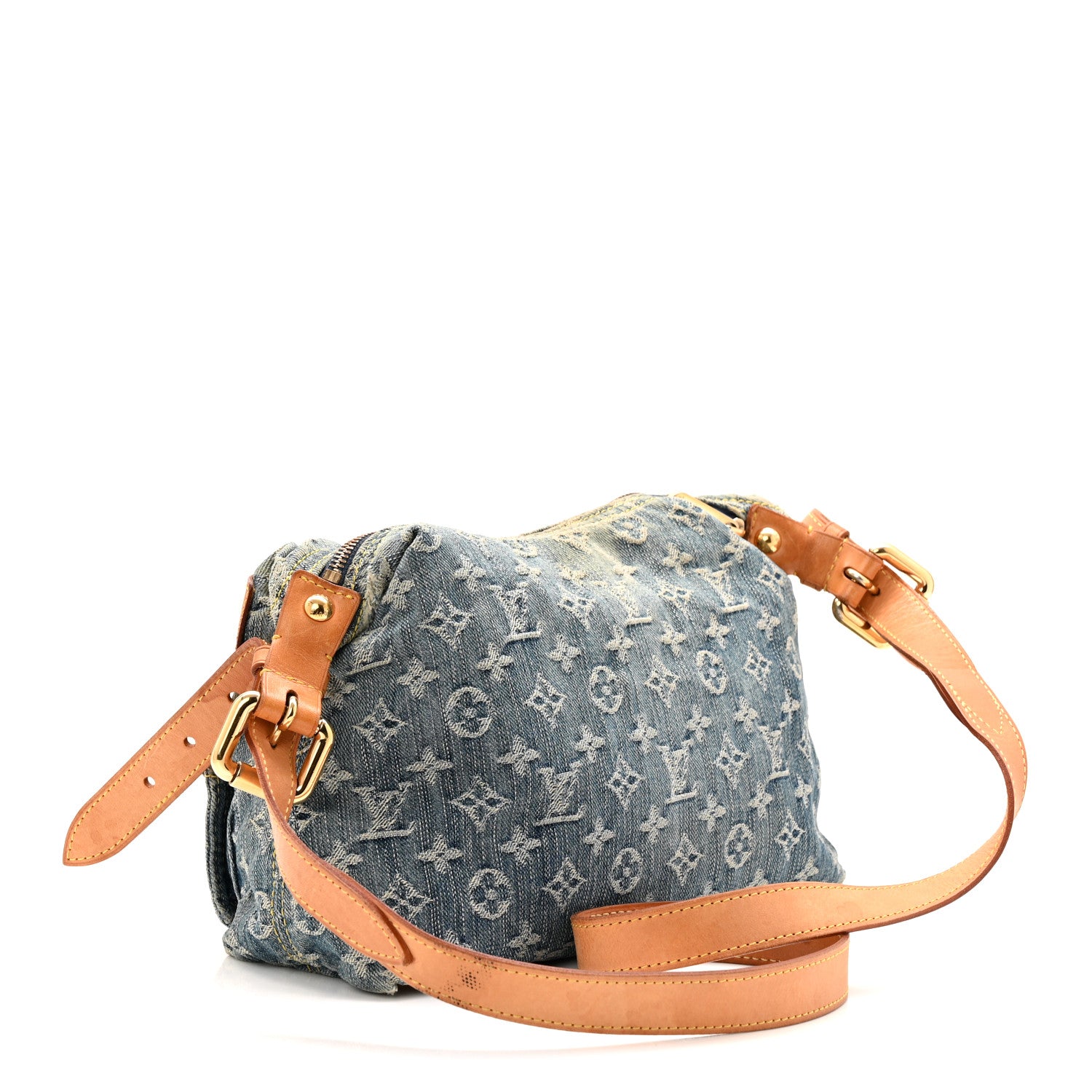 Louis Vuitton Monogram Denim Baggy PM Blue 3 of 11