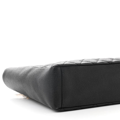 Chanel Caviar Quilted Petit Shopping Tote PST Black 9 of 10