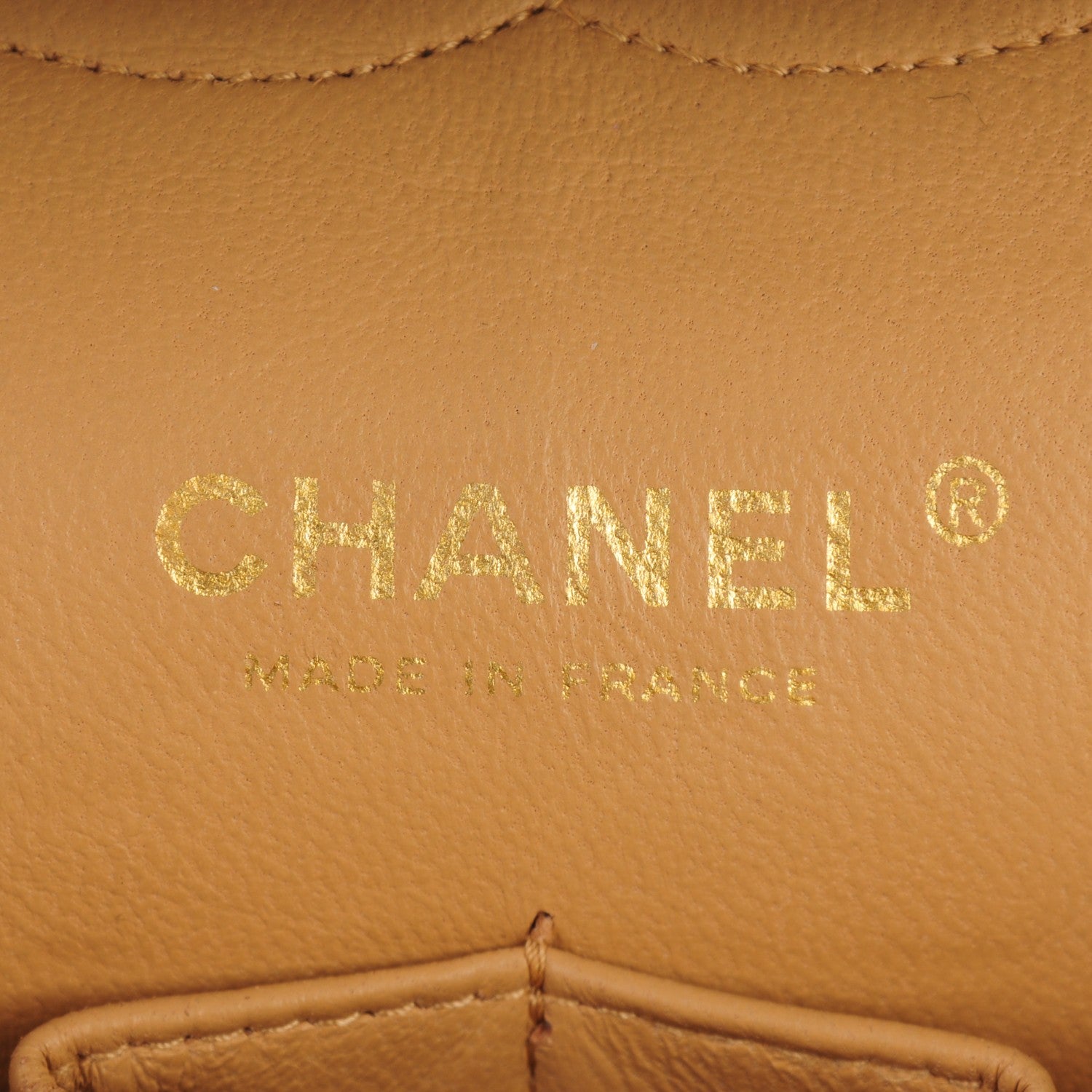 Chanel Lambskin Quilted Medium Double Flap Beige 6 of 13