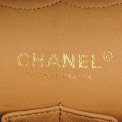 Chanel Lambskin Quilted Medium Double Flap Beige 6 of 13
