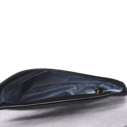 Gucci Calfskin Diagonal GG Medium Thiara Double Envelope Shoulder Bag Black White 5 of 11