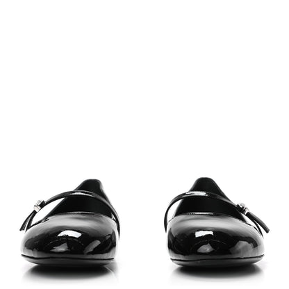 Louis Vuitton Patent Uniformes Ballerina Flat 38.5 Black 2 of 7