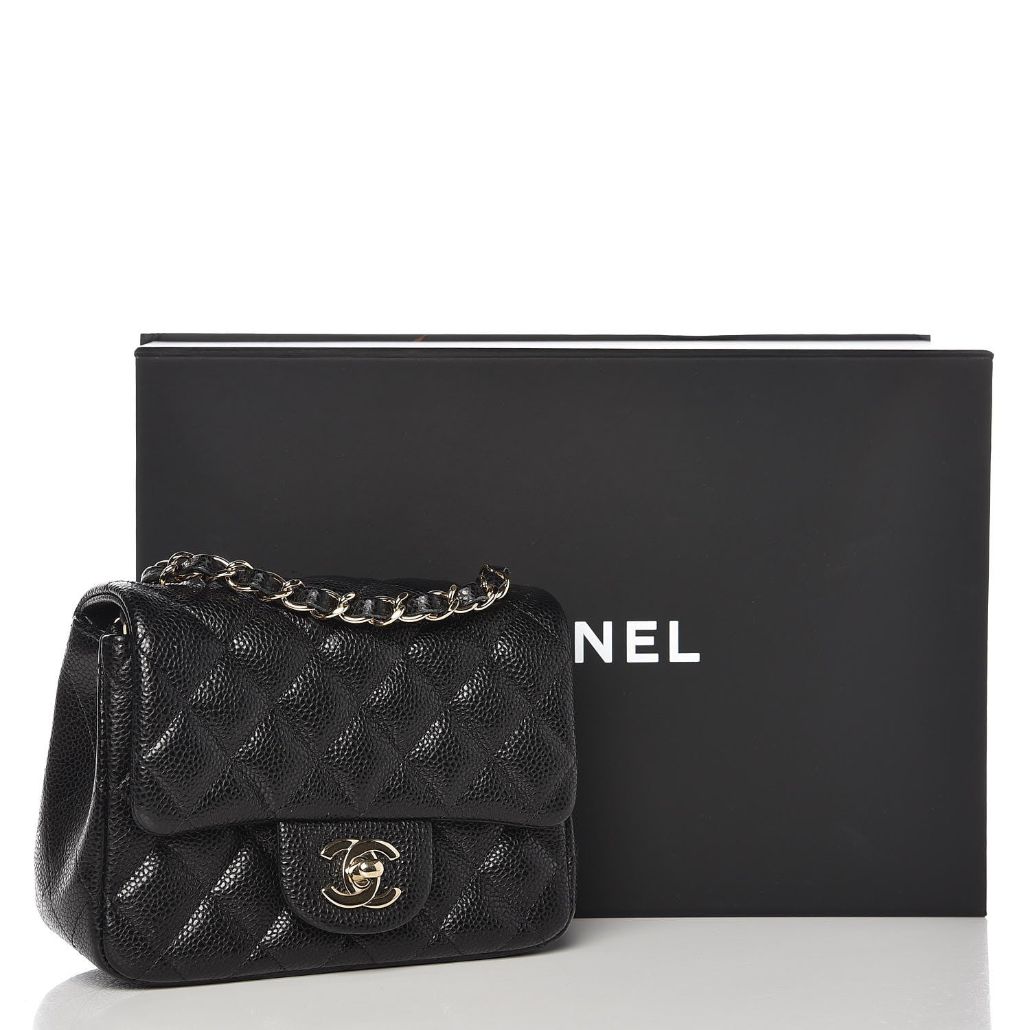 Chanel Caviar Quilted Mini Square Flap Black 8 of 8