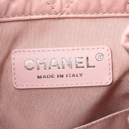 Chanel Aged Calfskin Quilted Gabrielle Backpack Light Pink 6 of 10